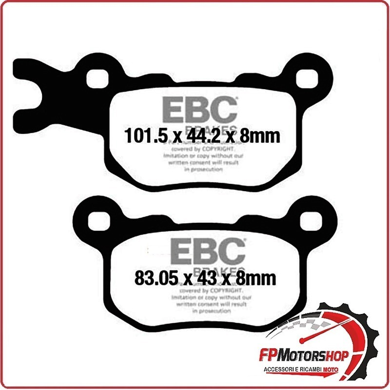 PASTIGLIE FRENO MOTO EBC FA685TT TT CAN-AM DEFENDER ANT. DX ANTERIORE