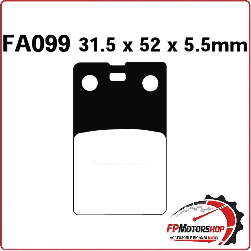 [R1209900] PASTIGLIE PASTICCHE FRENI PER MOTO BETA FANTIC MALAGUTI EBC FA099 ORGANICA