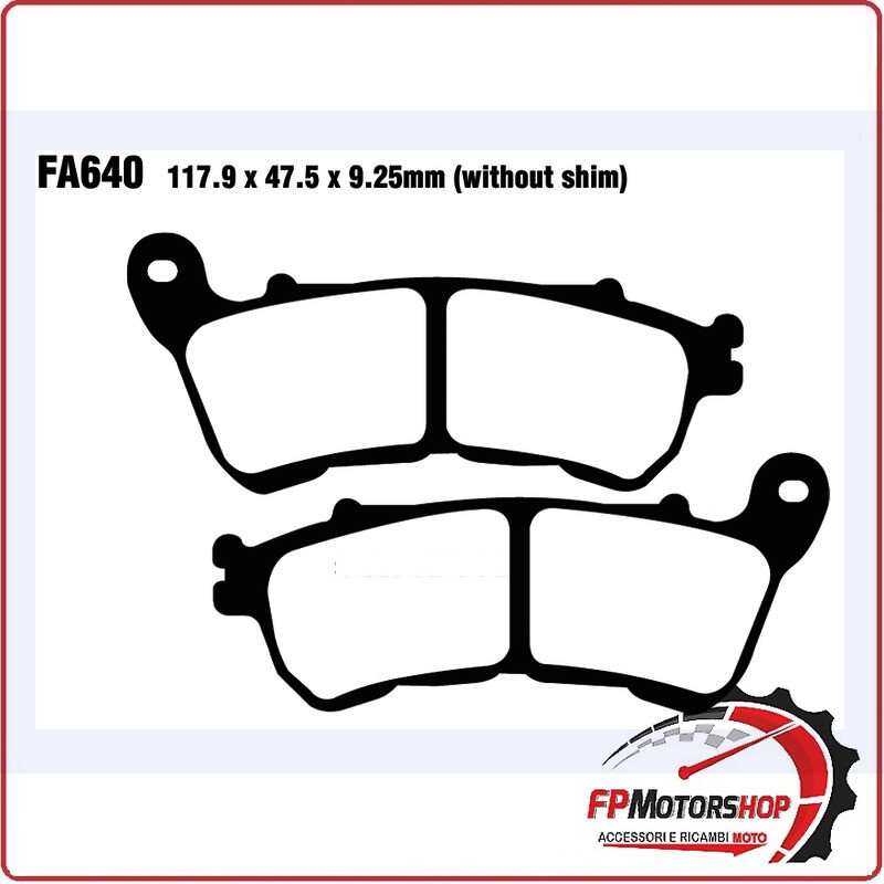 PASTIGLIE FRENO MOTO EBC FA640 H.D. XL 14- DAL 2014 HARLEY DAVIDSON