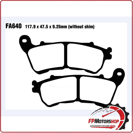 PASTIGLIE FRENO MOTO EBC FA640 H.D. XL 14- DAL 2014 HARLEY DAVIDSON