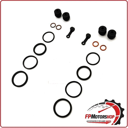 KIT REVISIONE PINZE FRENI PER YAMAHA WY183087 FZ6 04 06 WRP WY 18 3087 2 DX SX