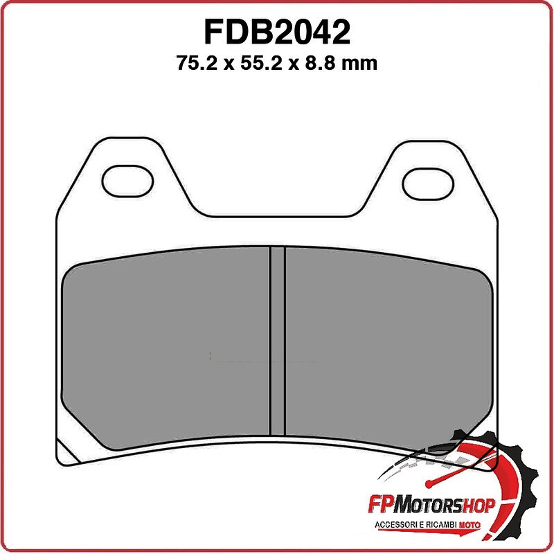 PASTIGLIE FRENO MOTO FERODO FDB2042ST 2010-2011 APRILIA BMW CAGIVA DUCATI