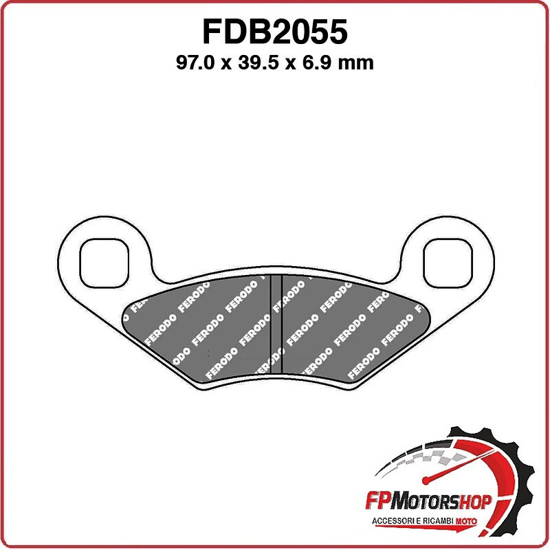 PASTIGLIE FRENO MOTO FERODO FDB2055SG PEUGEOT METROPOLIS 400 14 15 POLARIS