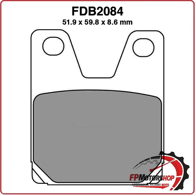 PASTIGLIE FRENO MOTO FERODO FDB2084ST 1998-2001 YAMAHA