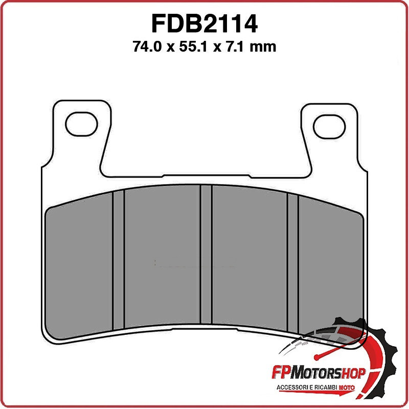 PASTIGLIE FRENO MOTO FERODO FDB2114ST 2003-2004 HONDA KAWASAKI HARLEY DAVIDSON