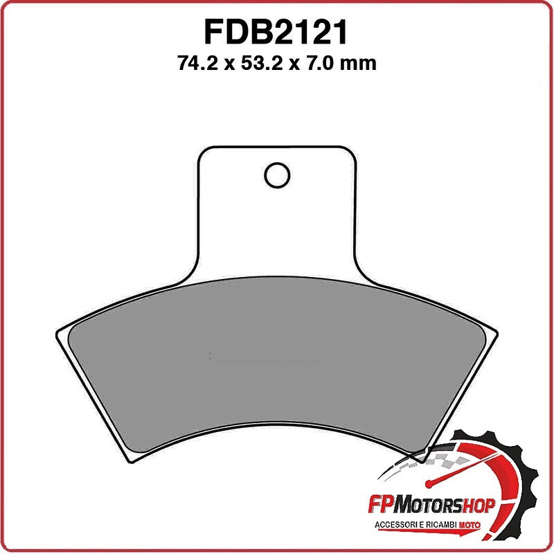 PASTIGLIE FRENO MOTO FERODO FDB2121SG POLARIS TRAIL BLAZER 250 99 04 XPLORER 400