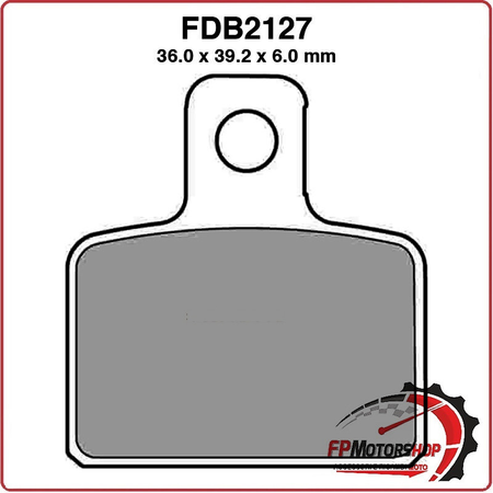 PASTIGLIE FRENO MOTO FERODO FDB2127SG 2009-2012 GAS