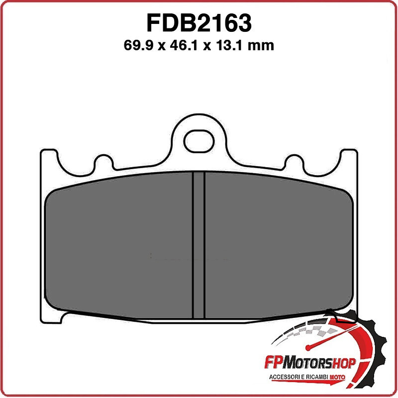 PASTIGLIE FRENO MOTO FERODO FDB2163ST MESCOLA SINTERIZZATA SUZUKI INTRUDER