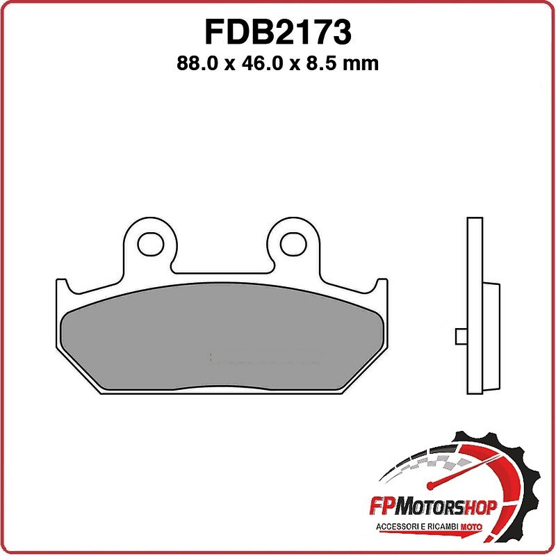 PASTIGLIE FRENO MOTO FERODO FDB2173SM 2002-2021 SUZUKI