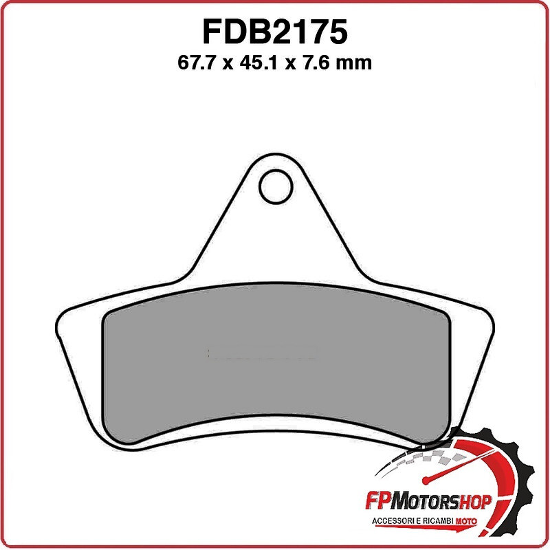 PASTIGLIE FRENO MOTO FERODO FDB2175SG ARCTIC CAT/BEAR CAT 2X4/4X4 450 96 00