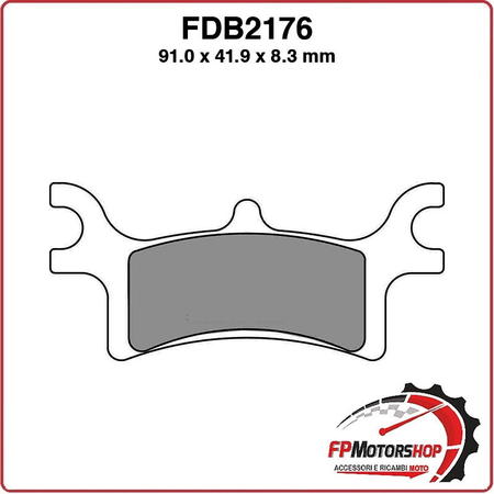 PASTIGLIE FRENO MOTO FERODO FDB2176SG QUAD POLARIS SPORTSMAN