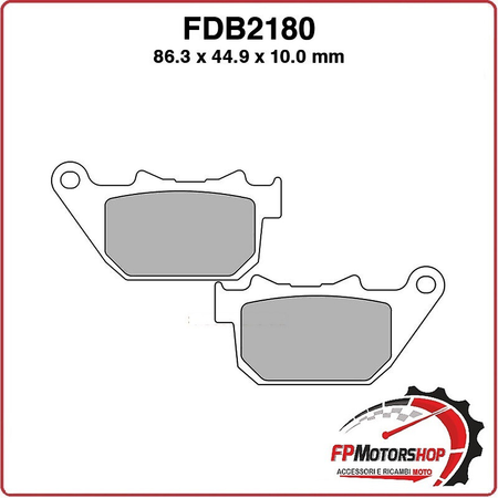 PASTIGLIE FRENO MOTO FERODO FDB2180ST 2005-2013 HARLEY DAVIDSON