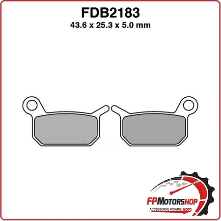 PASTIGLIE FRENO MOTO FERODO FDB2183SG HUSQVARNA CR/SM 50 10 13 KTM SX 02 07