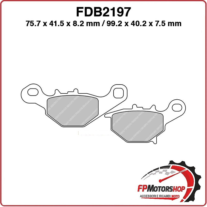 PASTIGLIE FRENO MOTO FERODO FDB2197SG 2005 SUZUKI