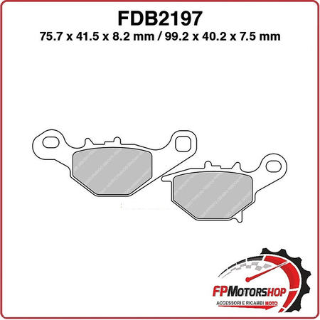 PASTIGLIE FRENO MOTO FERODO FDB2197SG 2005 SUZUKI