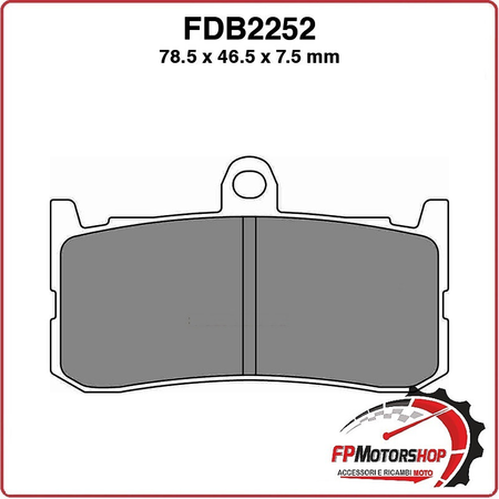 PASTIGLIE FRENO MOTO FERODO FDB2252ST MESCOLA SINTERIZZATA TRIUMPH DAYTONA