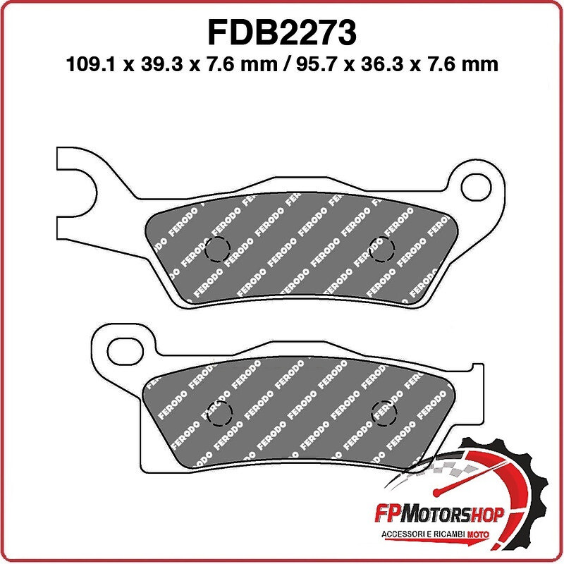PASTIGLIE FRENO MOTO FERODO FDB2273SG QUAD CAN-AM OUTLANDER/RENEGADE 4X4