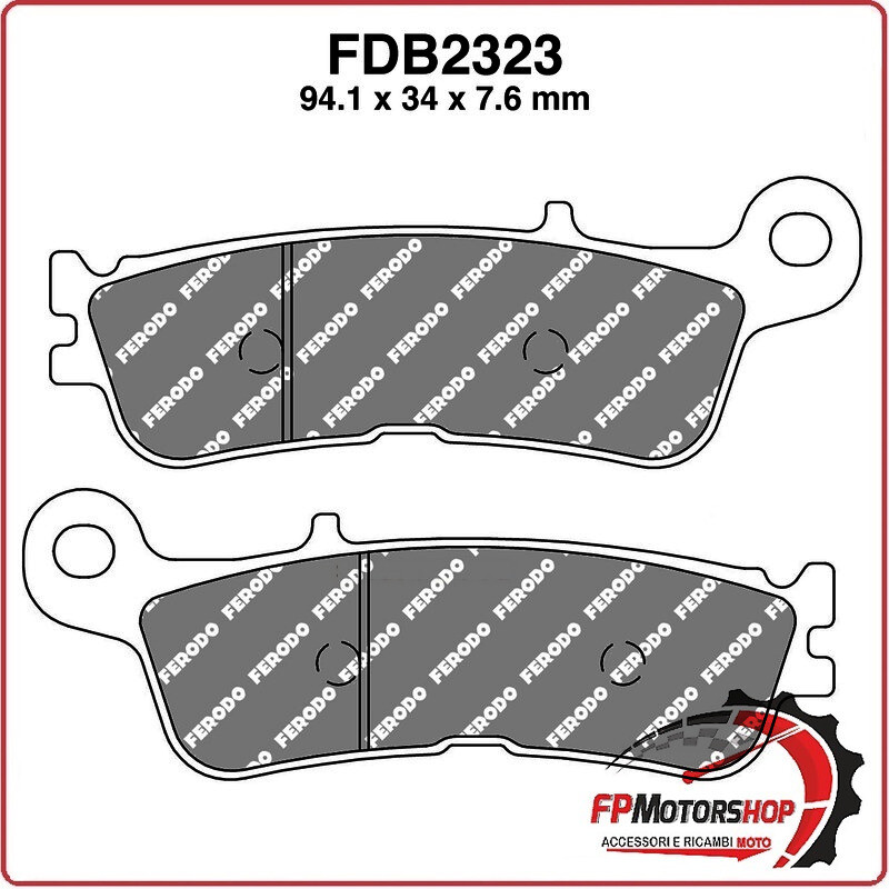 PASTIGLIE FRENO MOTO FERODO FDB2323ZR YAMAHA