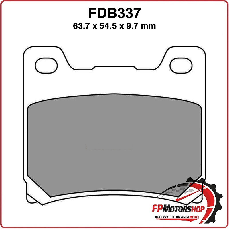 PASTIGLIE FRENO MOTO FERODO FDB337ST 1996-2003 YAMAHA