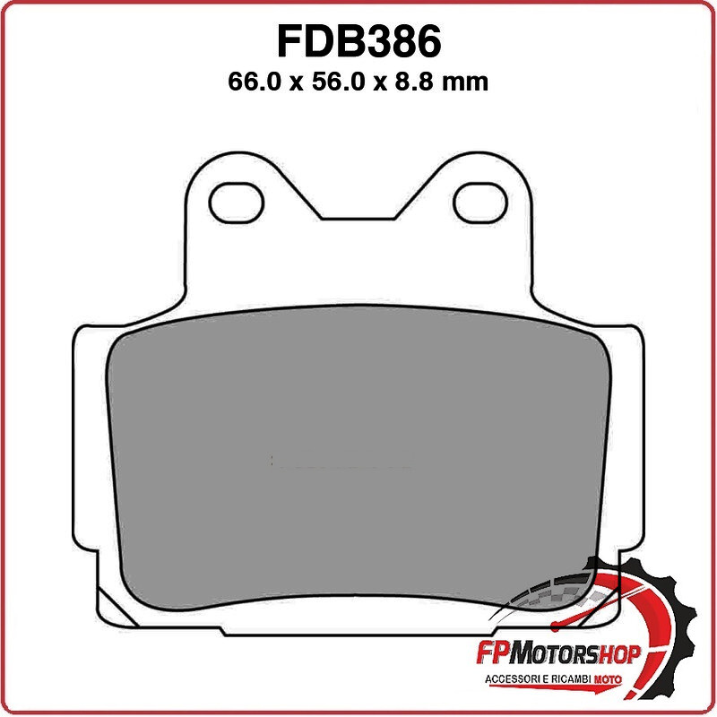 PASTIGLIE FRENO MOTO FERODO FDB386ST 1985-1992 YAMAHA