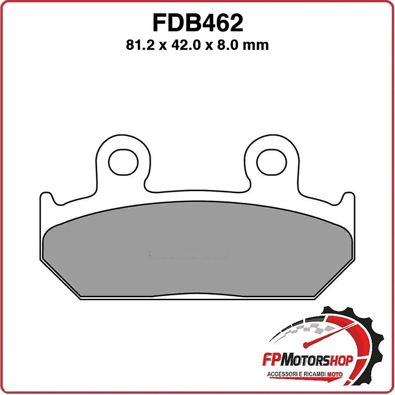 PASTIGLIE FRENO MOTO FERODO FDB462ST 1986-1987 HONDA