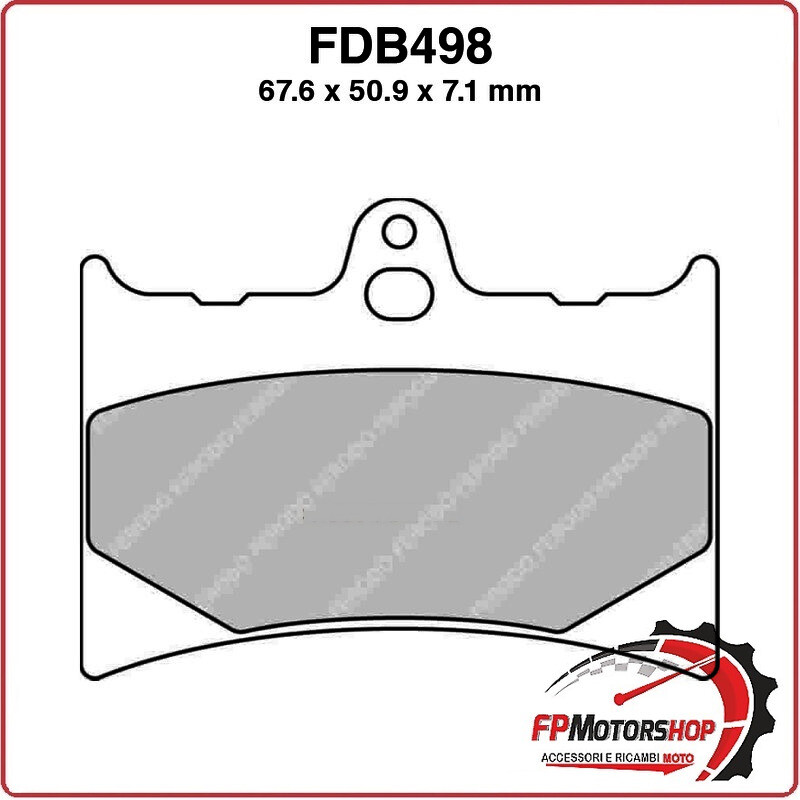 PASTIGLIE FRENO MOTO FERODO FDB498ST 1993-2003 APRILIA GUZZI