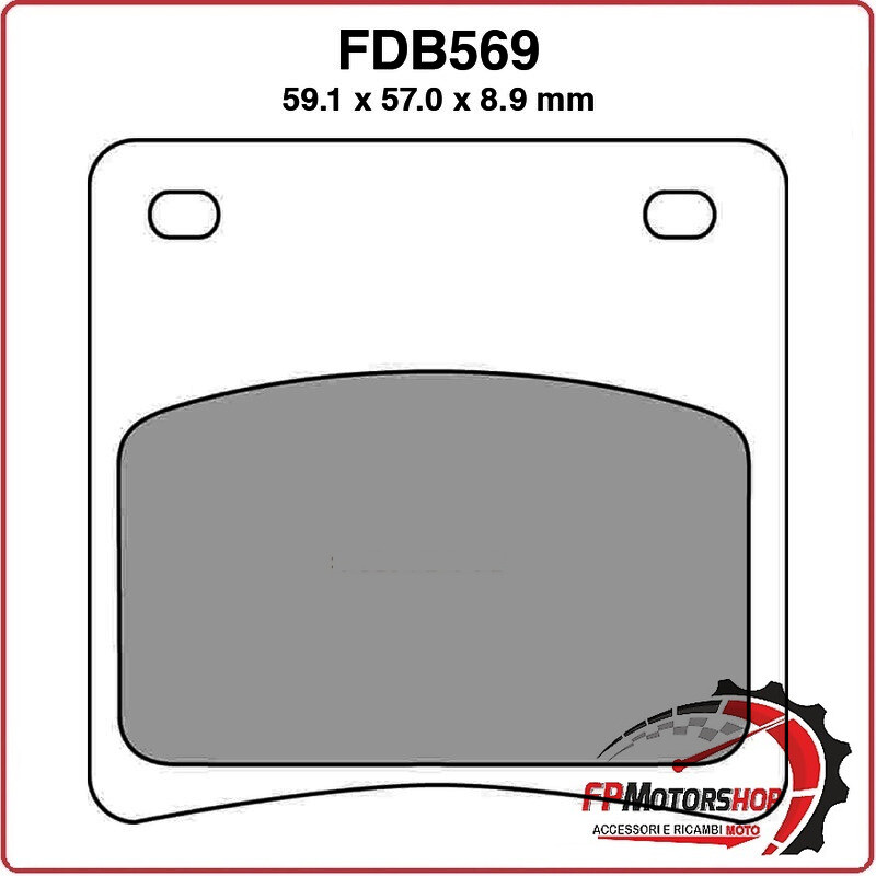 PASTIGLIE FRENO MOTO FERODO FDB569ST 1987-1988 SUZUKI