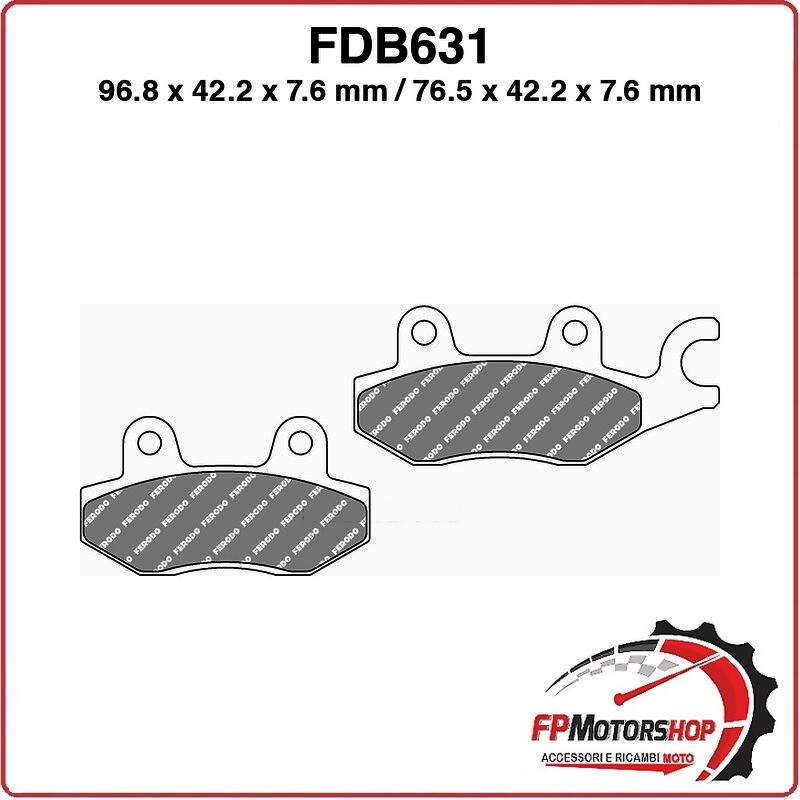PASTIGLIE FRENO MOTO FERODO FDB631ST 2008-2011 CAGIVA KAWASAKI YAMAHA TRIUMPH