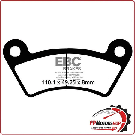 PASTIGLIE FRENO MOTO EBC FA482R R KEEWAY GTX300 POST POSTERIORE GTX 300 10