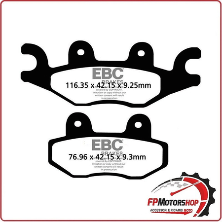PASTIGLIE FRENO MOTO EBC FA484R R PGO 500 BUG 08- CECTEK QUADRIFT KING COBRA DAL