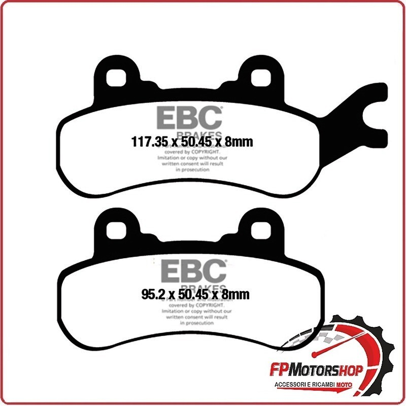 PASTIGLIE FRENO MOTO EBC FA682R R CAN-AM SX 500/799/976 QUAD DEFENDER 16 19