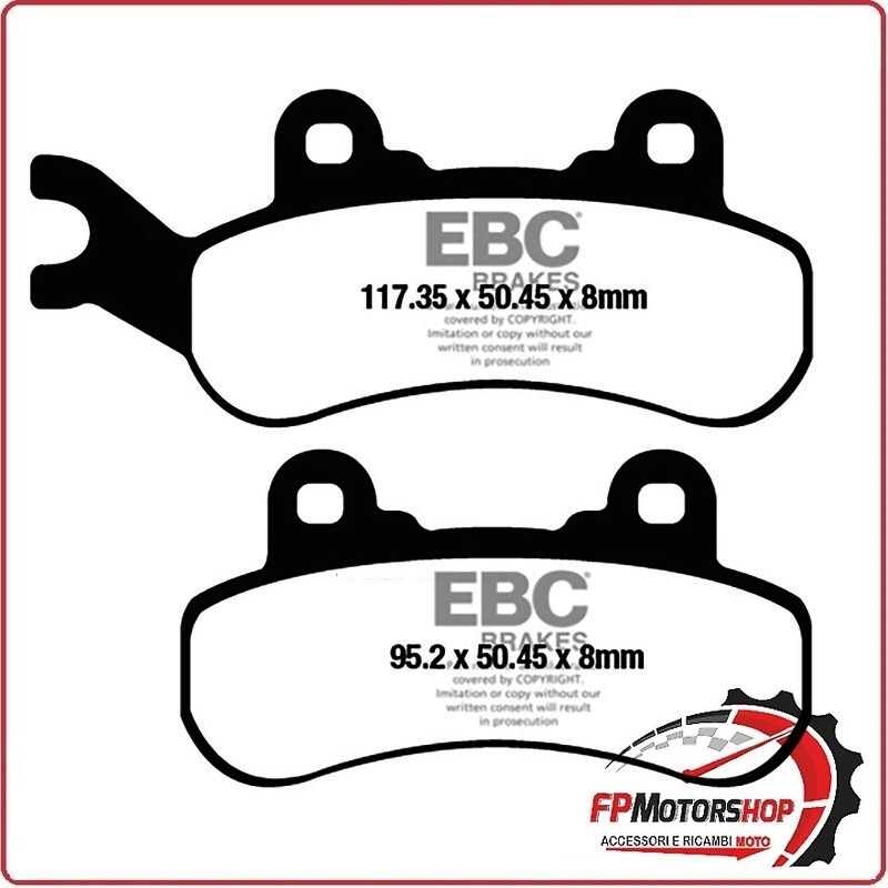 PASTIGLIE FRENO MOTO EBC FA683R R CAN-AM DX 500/799/976 QUAD DEFENDER 16 19