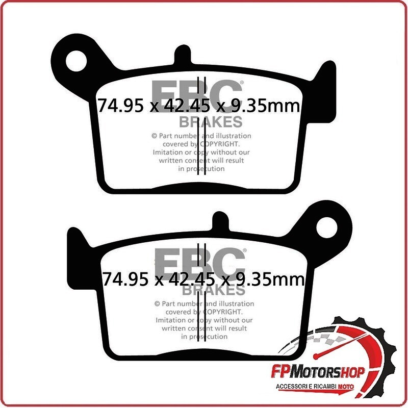 PASTIGLIE FRENO MOTO EBC FA697R R 2018-2020 VOGE SWM