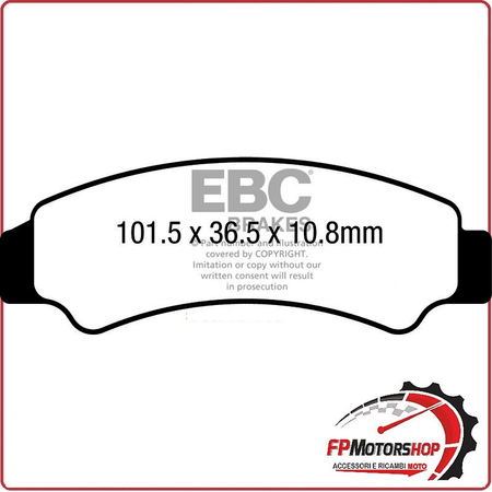 PASTIGLIE FRENO MOTO EBC FA726R R CF C-FORCE 400/500/600 18 19 625/1000
