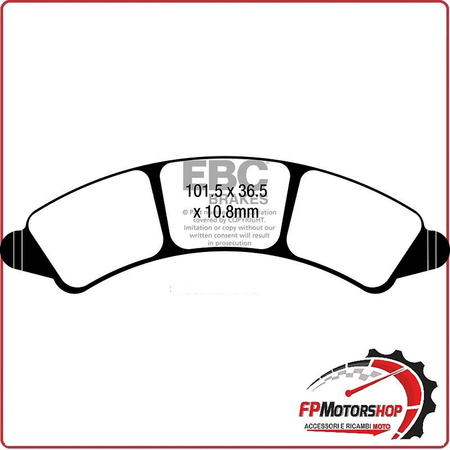 PASTIGLIE FRENO MOTO EBC FA728R R ANT. ANTERIORE POLARIS RZR XP4 1000 TURBO 19
