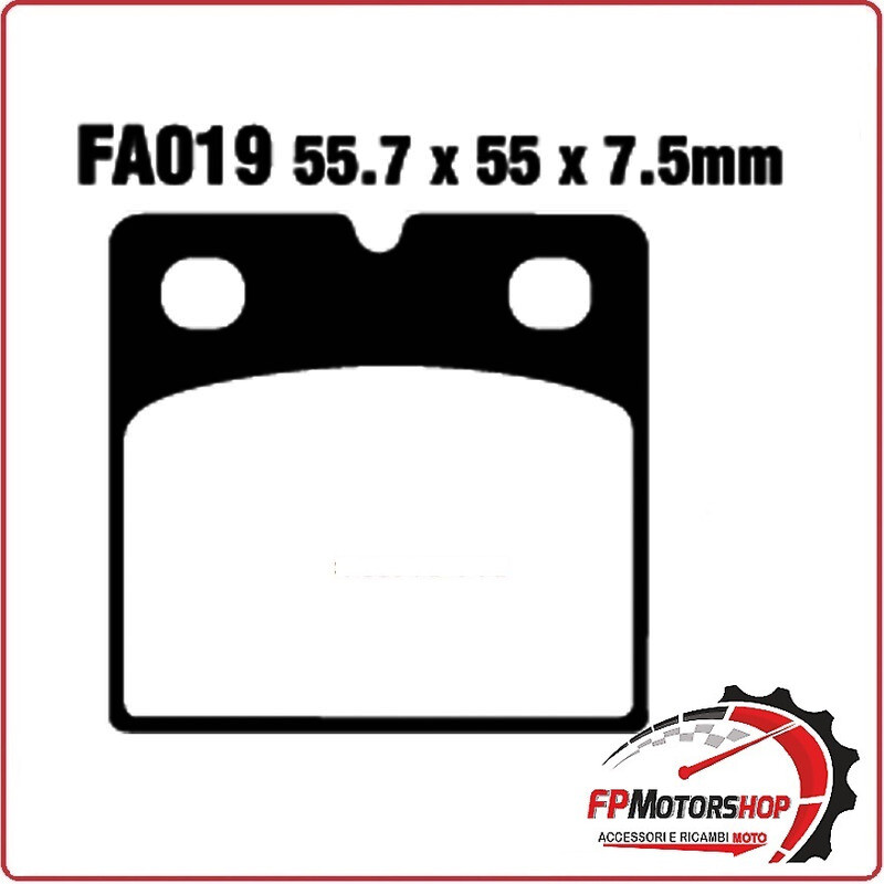 PASTIGLIE FRENO MOTO EBC FA019HH HH DUCATI SS 750 900 75 76 1975-1976