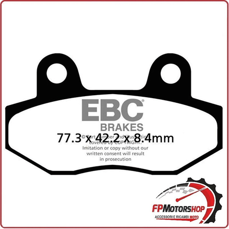 PASTIGLIE FRENO MOTO EBC FA086/2HH HH HYOSUNG GT 125/250/650 06 GV