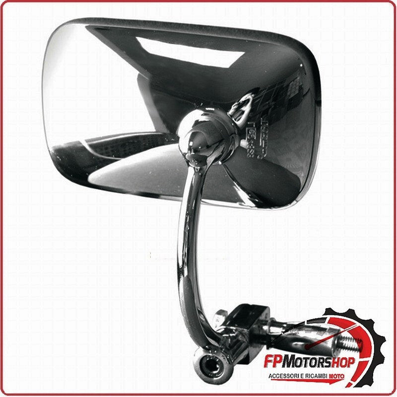 [E2222960] SPECCHIETTO RETROVISORE PER MANUBRIO MOTO CROMATO DX/SX TRIUMPH THRUXTON 865
