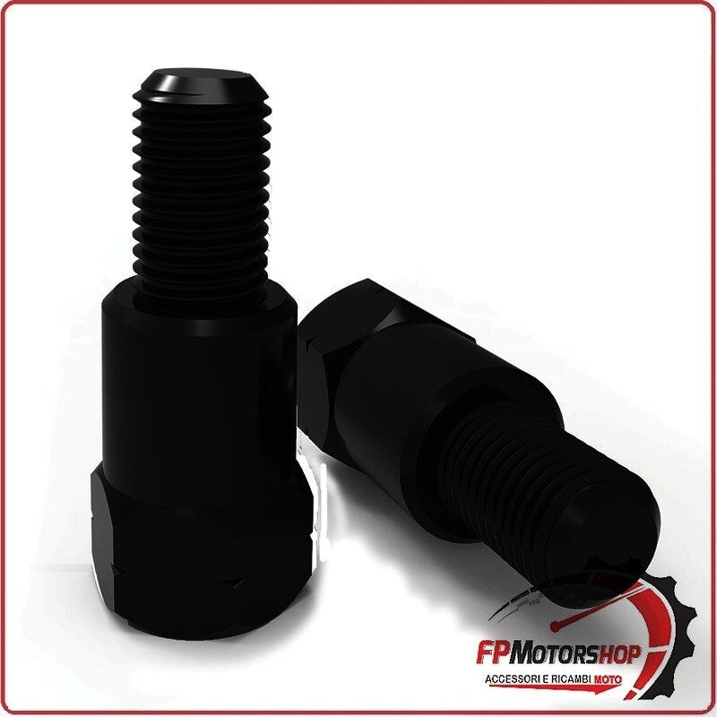 [C800884] COPPIA ADATTATORE SPECCHIETTO MOTO DA 10MM A 8MM FILETTO SX OXFORD OX580