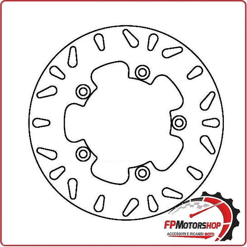 [FD000500] DISCO FRENO PER SCOOTER MALAGUTI MADISON POSTERIORE FERODO FMD0005R