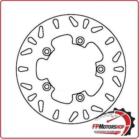 [FD000500] DISCO FRENO PER SCOOTER MALAGUTI MADISON POSTERIORE FERODO FMD0005R