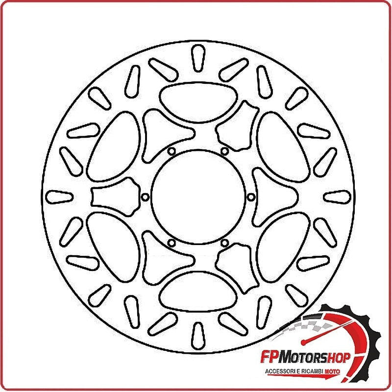 [FD036500] DISCO FRENO PER SCOOTER DERBI GPR 50 125 04>08 FERODO FMD0365R
