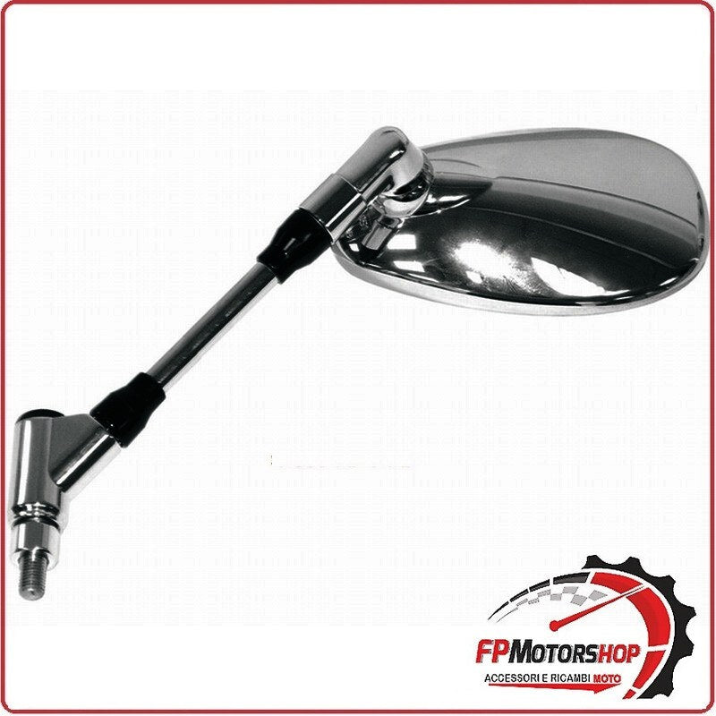 [E2223150] SPECCHIO SPECCHIETTO RETROVISORE CROMATO SX PER MOTO YAMAHA FZ1 06>07