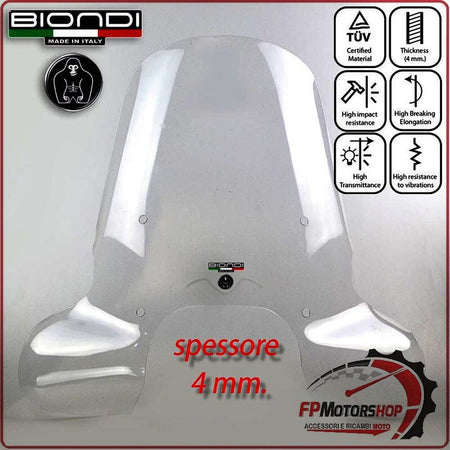 [BI8061298] PARABREZZA PER SCOOTER PIAGGIO BEVERLY 300/400 HPE BIONDI 8061298 SPESSORE 4mm