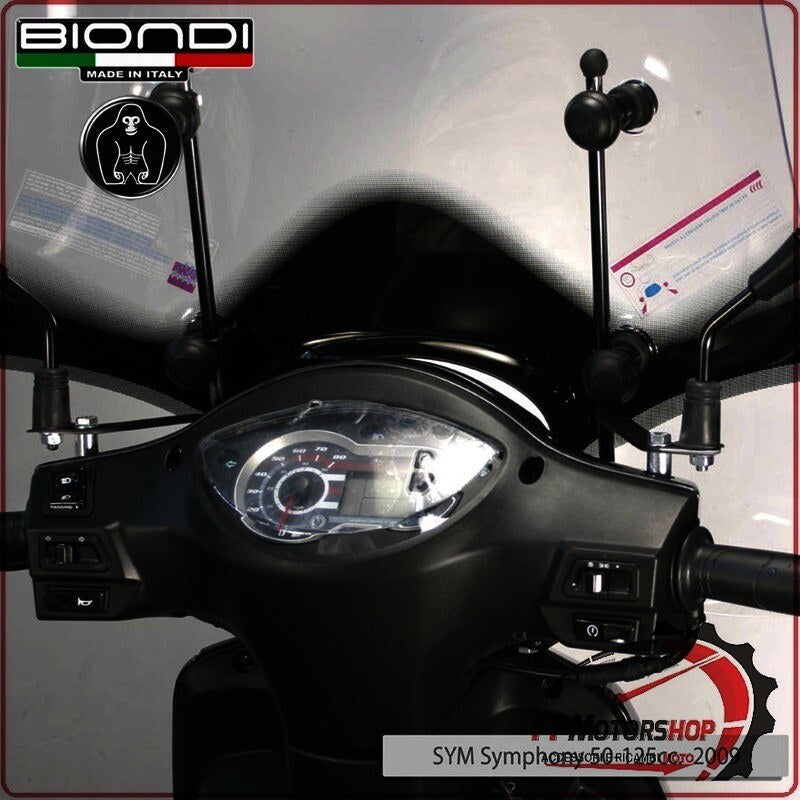 [BI8500596] KIT ATTACCHI PARABREZZA SCOOTER PER SYM SYMPHONY S 50 125/150 BIONDI 8500596
