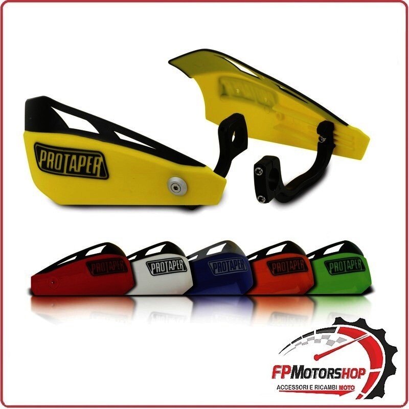 KIT COPPIA PARAMANI MANUBRIO 22MM C4023118 CROSS ENDURO MOTARD ROSSO PROTAPER