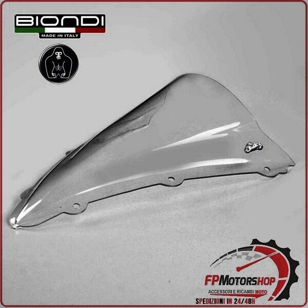 CUPOLINO PARABREZZA MOTO PER YAMAHA YZF R1 1000 2004>2006 TRASPARENTE BIONDI