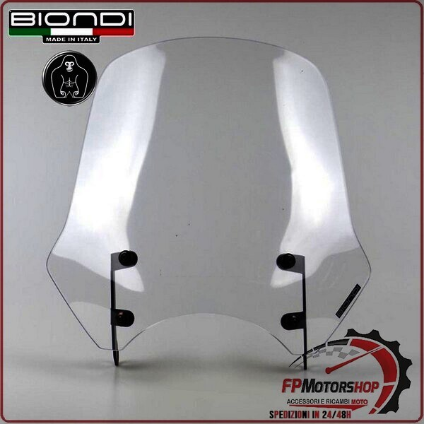 CUPOLINO PARABREZZA MOTO PER FANTIC CABALLERO 250 500 TOURING TRASPARENTE BIONDI