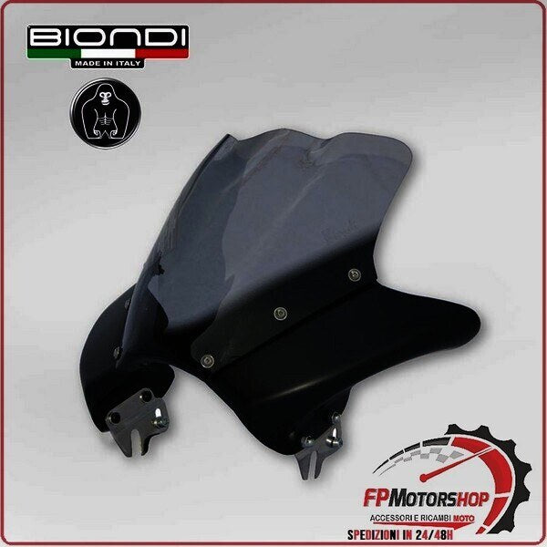 [BI8010156] CUPOLINO PARABREZZA MOTO FIANCHI ALLUMINIO NERO BIONDI PER DUCATI MONSTER HORNET 8010156