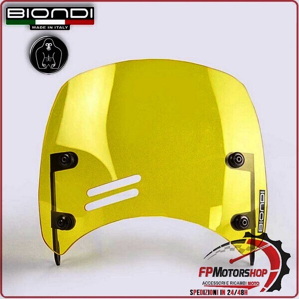 CUPOLINO PARABREZZA MOTO PER ROYAL ENFIELD METEOR 350 2021> GIALLO BIONDI